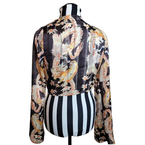 Urban Outfitters Tie Front Crop Top - New w Tags (Size M) - Picture 8 of 9